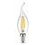 cheap Light Bulbs-KWB 1pc LED Filament Bulbs 400 lm E14 CA35 4 LED Beads COB Dimmable Decorative Warm White 220-240 V / 1 pc / RoHS