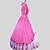preiswerte Historische &amp; Vintage-Kostüme-Viktorianisch Mittelalterlich 18. Jahrhundert Urlaubskleid Kleid Party Kostüme Maskerade Damen Baumwolle Kostüm Vintage Cosplay Kurzarm Knöchel-Länge