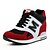 preiswerte Damen-Sneaker-Damen Sportschuhe Plattform / Keilabsatz Runde Zehe Schnürsenkel Wildleder Walking Frühling / Herbst Schwarz / Rot / Grau