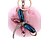 Недорогие Брелки-Бабочка Розовый с синим Сфера Металл Назначение День рождения Брелок