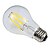 billige Lyspærer-KWB 1pc 4 W LED-glødepærer 380 lm E26 / E27 A60(A19) 4 LED perler COB Mulighet for demping Varm hvit / 1 stk. / RoHs