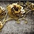 cheap Wall Murals-JAMMORY 3D Wallpaper For Home Contemporary Wall Covering Canvas Material Golden PeonyXL XXL XXXL