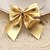 preiswerte Weihnachtsdeko-12 Stück fröhlich Weihnachtsbaumdekoration Gold Bowknotart-Blume cane Ornament Bankett prom liefert