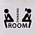 cheap Decorative Wall Stickers-People / Still Life / Shapes Wall Stickers Words &amp; Quotes Wall Stickers Toilet Stickers, PVC(PolyVinyl Chloride) Home Decoration Wall Decal Toilet Decoration / Removable / Re-Positionable