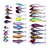 abordables Leurres et mouches pour la pêche-30 pcs Poissons nageur / Leurre dur Crayon Popper Kits de leurre 3D Flottant Bass Truite Brochet Pêche en mer Pêche d&#039;eau douce Plastique dur