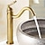 economico Classici-Lavandino rubinetto del bagno - Standard Bronzo anticato Lavabo Uno / Una manopola Un foroBath Taps