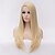 cheap Synthetic Trendy Wigs-Synthetic Wig Straight Blonde Synthetic Hair Blonde Wig Women&#039;s Long / Very Long Capless