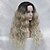 cheap Premium Synthetic Lace Wigs-Synthetic Lace Front Wig Wavy Kardashian Wavy Layered Haircut Lace Front Wig Blonde Ombre Long Blonde Synthetic Hair Women&#039;s Dark Roots Natural Hairline Blonde Ombre