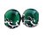 cheap Earrings-Women&#039;s Agate Aventurine Stud Earrings Ladies Sterling Silver Earrings Jewelry Green For Party