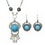 cheap Jewelry Sets-Women&#039;s Jewelry Set Ladies Fashion Earrings Jewelry Black / Red / Blue For Party Daily / Necklace
