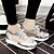 preiswerte Damen-Sneaker-Damen Schuhe Kunstleder Frühling / Sommer / Herbst Sneakers Walking Plattform Runde Zehe Schnürsenkel Silber / Blau / Rosa