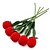 abordables Flores artificiales-caja de anillo de joyería de rosa roja anillo de compromiso de boda para los enamorados caja de regalo de San Valentín