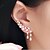 abordables Boucles d&#039;oreilles-Women&#039;s Resin Clip on Earring Ear Cuff Climber Earrings Ladies Luxury Elegant Imitation Pearl Rhinestone Imitation Diamond Earrings Jewelry Silver / Gold For Party Casual Daily