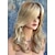 cheap Synthetic Trendy Wigs-Synthetic Wig Natural Wave Natural Wave With Bangs Wig Blonde Long Bleach Blonde#613 Synthetic Hair Women&#039;s Heat Resistant Dark Roots Side Part Blonde