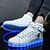 cheap Women&#039;s Sneakers-Unisex Sneakers LED Shoes Over-The-Knee Boots Spring / Fall Flat Heel Round Toe Comfort Novelty LED Shoes Athletic Casual Outdoor Lace-up / Hook &amp; Loop / LED PU Basketball Shoes White / Black / Red