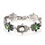 billiga Modearmband-Dam Kristall Kedje &amp; Länk Armband Bergkristall Diamantimitation Blomma Bohemisk Mode folk Style Armband Smycken Silver / Brun Till Dagligen