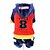 cheap Dog Clothes-Dog Jumpsuit Dog Clothes Letter &amp; Number Red Blue Corduroy Costume For Winter Men&#039;s Women&#039;s Keep Warm Sports Fashion