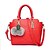 cheap Handbag &amp; Totes-Women&#039;s Cowhide Shoulder Messenger Bag Solid Colored Dark Pink / Red / Gold