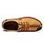 abordables Zapatos Oxford de hombre-Hombre Los zapatos de cuero Microfibra Primavera / Otoño Oxfords Antiestático Amarillo / Caqui / Negro / Con Cordón / Zapatos Confort / EU42