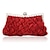cheap Clutches &amp; Evening Bags-Women&#039;s Evening Bag Satin Party Event / Party Crystal / Rhinestone Ivory Red Purple