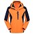 billige Softshell-, fleece- og trekkingjakker-Herre Skijakke udendørs Vinter Vandtæt Hold Varm Vindtæt Åndbart Softshell-jakker Toppe Fuld Længde Synlig Lynlås Ski Campering &amp; Vandring Fritidssport Sort / Orange / Marineblå / Hurtigtørrende