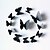 abordables Autocollants muraux-Mode Forme 3D Stickers muraux Autocollants avion Autocollants muraux décoratifs, Vinyle Décoration d&#039;intérieur Calque Mural Mur Toilettes