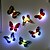 billige Dekor- og nattlys-mote 7-farge skiftende søt sommerfugl ledet natt lys hjem rom skrivebord veggdekorasjon 1pc