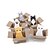 preiswerte Büroprodukte-kleinen Karton Tierspielzeug Haftnotizen (gelegentliche Farbe)