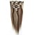 cheap Clip in Hair Extensions-Clip In Human Hair Extensions Straight Human Hair Platinum Blonde