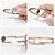 cheap Bracelets-Women&#039;s Bracelet Bangles Classic Fashion Stainless Steel Bracelet Jewelry Silver / Rose / Golden For Christmas Gifts Wedding Party Daily Casual / Gold Plated