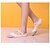 baratos Sapatilhas de Ballet-Homens Mulheres Sapatos de Dança Sapatilhas de Balé Sola Inteiras Salto Baixo Não Personalizável Preto / Vermelho / Rosa / Cetim / Interior / Espetáculo / Ensaio / Prática