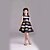 お買い得  ドレス-女子 ノースリーブ ストライプ 3D プリントされたグラフィック ドレス ストライプ コットン レーヨン ドレス 子供 日常