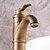 お買い得  浴室・洗面台用水栓金具-バスルームのシンクの蛇口 - プレリンス / 滝状吐水タイプ / 組み合わせ式 アンティーク銅 組み合わせ式 シングルハンドル二つの穴