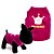 billiga Hundkläder-Hund T-shirt Väst Valpkläder Tiaror och kronor Mode Hundkläder Valpkläder Hundkläder Röd Rosa Kostym för Girl and Boy Dog Terylen XS S M L