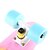 preiswerte Skateboarding-22 Zoll Cruisers Skateboard PP (Polypropylen) Abec-7 Regenbogen Berufs Blau+Rosa