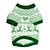 economico Vestiti per cani-Cane T-shirt Inverno Abbigliamento per cani Verde Costume Cotone Renna Di tendenza Natale XS S M L