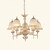 cheap Lantern Design-5-Light Mini Style Chandelier Metal Glass Painted Finishes Modern Contemporary Traditional / Classic 110-120V 220-240V