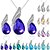 abordables Parures de Bijoux-Femme Princesse Classique Des boucles d&#039;oreilles Bijoux Bleu marine / Violet / Jaune Pour Mariage Soirée Fête / Soirée Décontracté