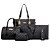 preiswerte Taschensets-Damen Taschen Spezielle Werkstoff Bag Set / Reisverschluss Niete für Formal / Draussen / Büro &amp; Karriere Weiß / Schwarz / Blau / Gold / Kaffee / Beutel Sets
