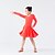 preiswerte Kindertanzkleidung-Latein-Tanz Kleid Rüschen Leistung Langarm Normal Elasthan Polyester