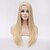 cheap Synthetic Trendy Wigs-Synthetic Wig Straight Blonde Synthetic Hair Blonde Wig Women&#039;s Long / Very Long Capless