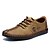 abordables Zapatos Oxford de hombre-Hombre Los zapatos de cuero Microfibra Primavera / Otoño Oxfords Antiestático Amarillo / Caqui / Negro / Con Cordón / Zapatos Confort / EU42
