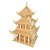 billige 3D-puslespill-Puslespill i tre Kjent bygning Kinesisk arkitektur profesjonelt nivå Tre 1 pcs Barne Gutt Jente Leketøy Gave