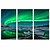 cheap Prints-VISUAL STAR®Blue Green Modern Aurora Borealis Northern Light Canvas Prints Picture Painting Framed Ready to Hang
