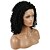 baratos Perucas Sintéticas com Renda-Synthetic Wig Kinky Curly Kinky Curly Lace Front Wig Jet Black #1 Synthetic Hair Women&#039;s Natural Hairline Black