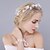 cheap Headpieces-Tulle / Crystal / Imitation Pearl Crown Tiaras / Headbands / Flowers with 1 Piece Wedding / Special Occasion Headpiece