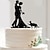 abordables gâteaux de fête de mariage-Accessoires pour Gâteaux Acrylique / Matériel mixte Décorations de Mariage Anniversaire / Fête de Mariage / Saint Valentin Thème classique L&#039;autume / L&#039;hiver / Printemps