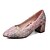 preiswerte Absatzschuhe für Damen-Damen Schuhe PU Frühling Sommer Herbst High Heels Blockabsatz Spitze Zehe für Normal Party &amp; Festivität Rot Rosa Dunkelbraun