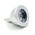 billiga Glödlampor-3 W LED-spotlights 280 lm GU5.3(MR16) MR16 1 LED-pärlor COB Bimbar Fjärrstyrd Dekorativ RGB 12 V / 1 st / RoHs