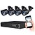 baratos Kit DVR-Sistema de segurança jooan® 1080n 8ch dvr recorder suporte ahd / tvi / cvi / cvbs e 4pcs resistente à intempérie tvi 1080p camera